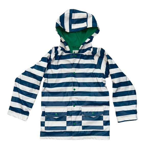 Oaki Other - OAKI Children's Rain Jacket for Boys Girls Toddlers Kids - 6T blue white striped